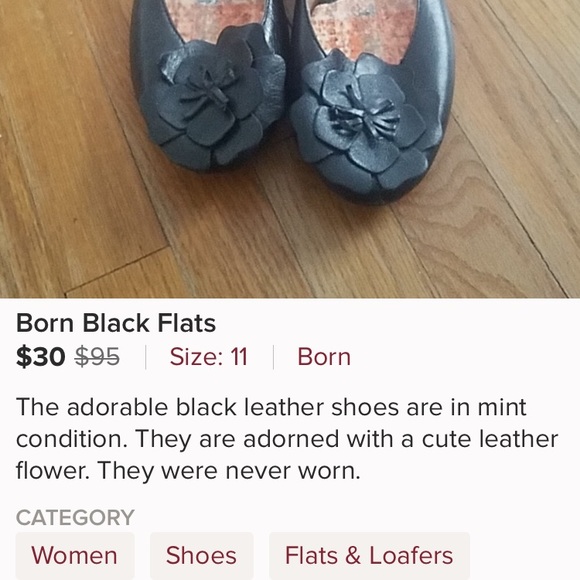 Born Concept Leather Flats - Picture 4 of 7